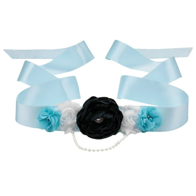 Cinturón de la novia Cinturón Hermosa Flor Pearl Cintura Decoración de vestido de novia