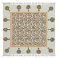 thumbnail image 1 of Casavani Hand Block Printed Cotton Green Area Rugs 4'x4' Square Area Rugs for Kitchen and Study Room, 1 of 7