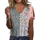 thumbnail image 5 of Blusa de mujer con botones, cuello en V, manga corta, hombros descubiertos, elegante, informal, Top para mujer para verano, 5 of 6