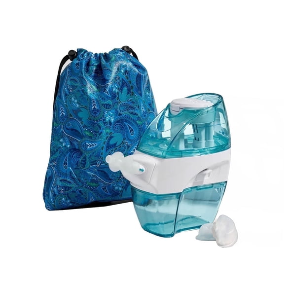 Navage Nasal Care TRAVEL Bundle: Navage Nose Cleaner, Paisley Travel Bag, and 30 SaltPods