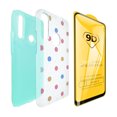 thumbnail image 2 of Funda de Diseño Doble Capa Selicell con Vidrio 9D para Samsung Galaxy A31 Puntos con fondo menta, 2 of 2