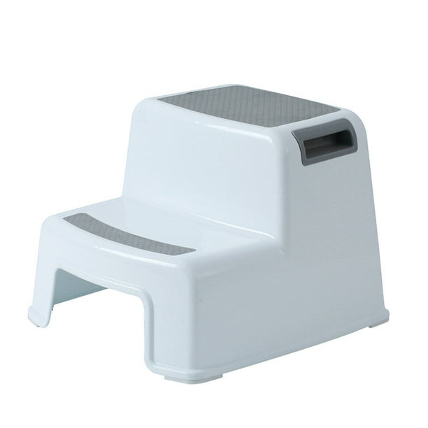 Taburete de 2 escalones para niños, taburete de escalones para niños, taburete de escalones para orinal de bebé, taburete de escalones para niños pequeños, taburete de escalones de entrenamiento anti TUNC Sencillez