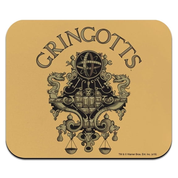 Harry Potter Gringotts Logo Low Profile Thin Mouse Pad Mousepad