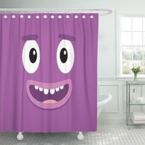 Libin Big Bbss Here We Go 21 Block Singsong Shower Curtain 66x72 inch