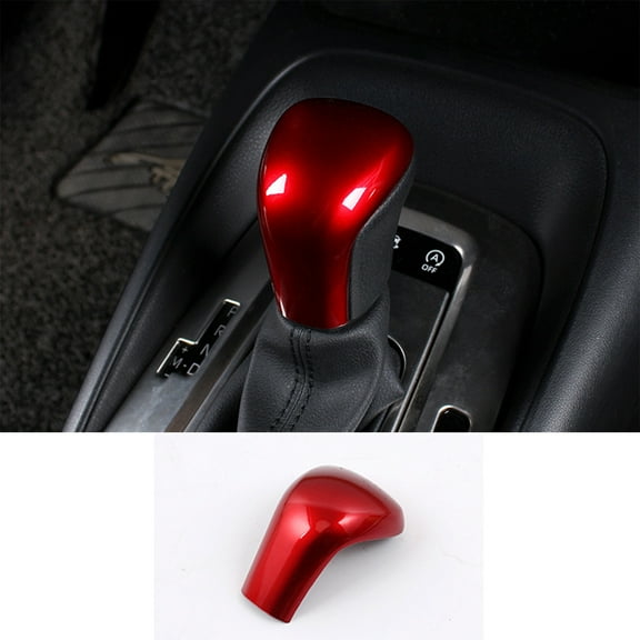 Gear Shift Knob Cover Car Interior Accessories Trim Protector Cap For Toyota Camry 2018-2024,for Corolla 2019-2022 Auto Transmission-red