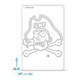 thumbnail image 2 of ECU Pirates Primary Logo Tailgater Stencil, 2 of 2