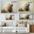 thumbnail image 4 of Designart "Home Of The Relaxed Walrus V" Walrus Floater Framed Wall Art Living Room, 4 of 5