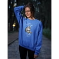 thumbnail image 2 of I Just Like Raccoons. Ok? Sweatshirt Women -Smartprints Designs, Female Small, 2 of 4
