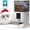 Matte White, variant on Automatic Cat Feeder, 4L Cat Food Dispenser with 10s Voice Recorder, Pet Feeder up to 8 Meals per Day, Timed Dog Feeder with Dry Food Sealed Ring 4.0 L,Jade white