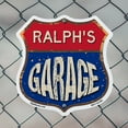 thumbnail image 4 of Ralph's Garage 6 inch X 6 inch Shield Shaped Commercial Grade Plastic Sign Weather Resistant, UV Protected To last, Gift for Dads and Uncles Classic Americana Crafted in the USA, 4 of 6