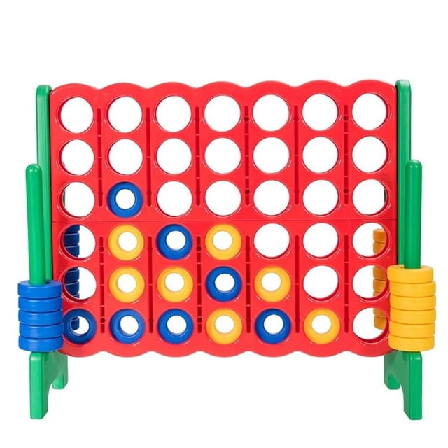Pemberly Row Jumbo 4 to Score 4 in A Row Giant Game Set for Family Green