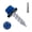 Blue, variant on Metal Roofing Screws 10 x 1 Galvanized Hex Head Sheet Metal Screws, Metal to Wood Siding Screws, Self Tapping Screw with EPDM Washer for Corrugated Roofing (Black-300Pcs)
