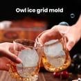 thumbnail image 3 of Silicone Owl Ice Tray Silicone Owl Ice Cube Mold with Funnel Lid 4 Grids for Whiskey Cocktails Drinks Novelty Animal-shaped Ice Cubes Easy Release, 3 of 8