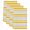 Ginger Yellow, variant on Navy Blue Stripes Kitchen Towels Set of 2, Modern Minimalist Horizontal Ombre Lines Absorbent Dish Towels for Kitchen, Microfiber Hand Towel, Quick Drying Tea Towel for Cleaning Decorative Dishcloths