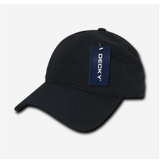 Decky 239-BLK Low Crown Relaxed Ripstop Caps - Black