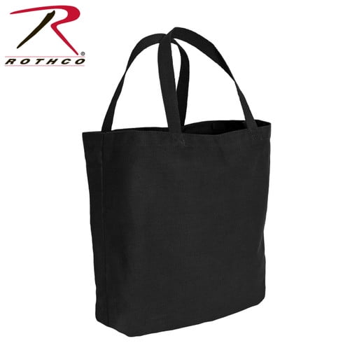 Rothco Canvas Camo And Solid Tote Bag - Black