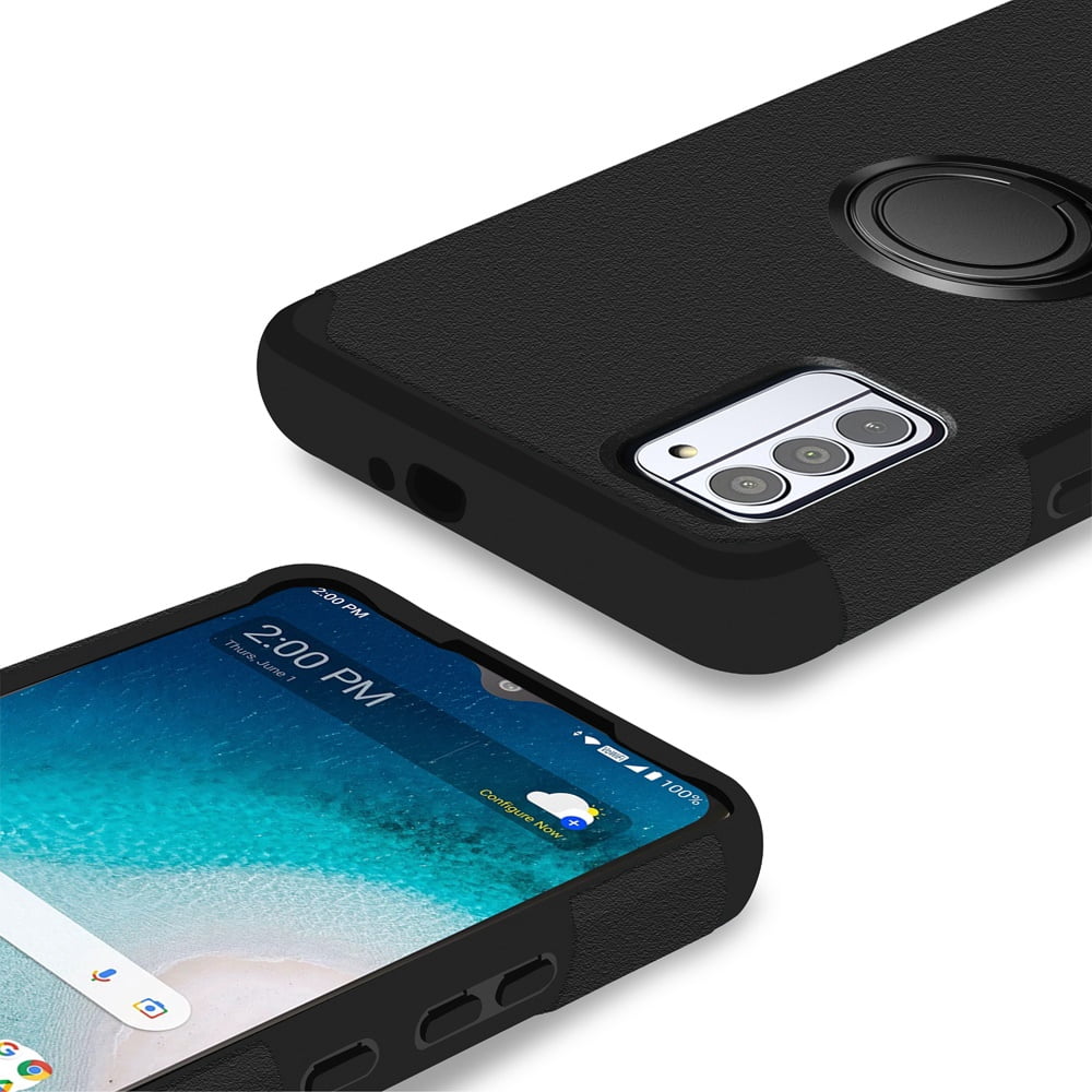 Flip Case Für T-Mobile REVVL 7 Pro – PU Leder, Mit Magnetverschluss, Kartenfächern & Ständerfunktion (schwarz)