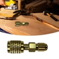 thumbnail image 2 of Adaptateur en Laiton Réfrigérant R32 R454B 1/4 pour Systèmes HVAC et Coupleurs Rapides de Service, 2 of 8