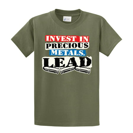 Guns T-Shirt Invest in Precious Metals Lead (Best Way To Invest In Precious Metals)