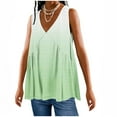 thumbnail image 7 of Cagogo Women Sleeveless Embroidered Eyelet Tank Tops Under $10 Cute Beach Country Flowy V Neck Ombre Camis Shirt Plus Size Basic Tunic Tops Valentines Day Gifts, 7 of 7