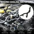 thumbnail image 2 of Línea de agua de refrigeración del motor Unique Bargains para Audi Q5 3.2L 2009-2012 No.06E121044N/06E121044AF, 2 of 7