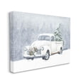 thumbnail image 3 of Seasonal Niveous Snow Truck Scene Holiday Painting Gallery Wrapped Canvas Print Wall Art, 3 of 7