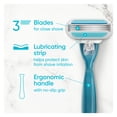 thumbnail image 3 of Venus Smooth Women's Razor Handle with 2 Blade Refills, Blue, 3 of 11