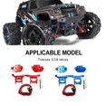 thumbnail image 3 of tamizeot RCGOFOLLOW Aluminum Alloy Anti-collision Front Rear Bumpers Anti-collision Board Durable Rc Front Rear Bumpers Anti-collision Board For 1/18 Latrax Red, 3 of 6