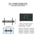 thumbnail image 5 of Tilting TV Wall Mount Low Profile for Most 32-65" Flat Screen LED, LCD, Curved TVs, Tilt TV Mount Bracket VESA 400x600mm- Holds Up to 110lbs, 5 of 8