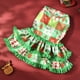 thumbnail image 4 of xihome Vestido navideño informal para mascotas con mangas con volantes para perros pequeños, ideal para fiestas navideñas. Disfraz de osito de peluche de polister., 4 of 6