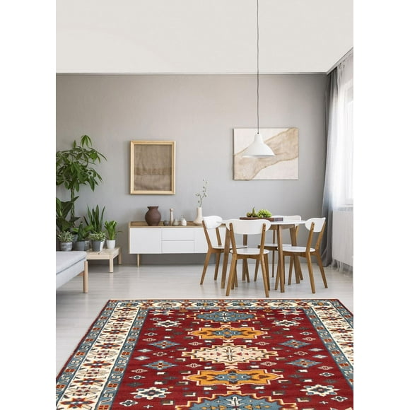Tapis ECARPETGALLERY d'intérieur traditionnel 100 % laine pour entrée, chambre, salon et salle à manger