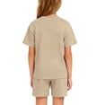 thumbnail image 3 of Grblisyd Boys Girls Summer Clothes Back to School Cute Letter Print & Elastic Waist Short Sleeve Shorts Set Size 6-12, 3 of 4