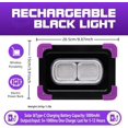 TRAHOO50W Rechargeable LED Black Lights, Battery Powered & Solar