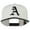 Natural Black, variant on Large Old English A Embroidered Flat Bill Cap - Royal OSFM