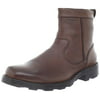 Florsheim TREKTION Mens Brown Leather Plain Toe Winter Zip Up Boots