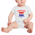 thumbnail image 2 of Everyone Loves a Nice Croatian Boy Cute Baby Rompers Baby Bodysuit (White, 6-12 Months), 2 of 5