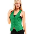 thumbnail image 5 of Made by Olivia Women's Dressy Casual Versatile Racerback Vest Tuxedo Suit Waistcoat, 5 of 6
