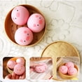 thumbnail image 4 of 3 piezas de bola de masa de lechón blanda, juguetes sensoriales, artículos para aliviar la ansiedad, lechón con vaporizador de bambú, mini bolas de estrés, regalos para aliviar el estrés para mujeres, juguete sensorial de bola de masa antiestrés JM, 4 of 5