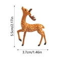thumbnail image 3 of 12 Pieces Woodland Animals Figures Mini Deer Figurines Miniature Toys Cake Toppers for Christmas Birthday Party Shower Decoration Favors,Christmas Village Accessories.(B), 3 of 8
