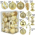 thumbnail image 3 of 36pcs Special-shaped Christmas Ball Ornaments Red Gold Christmas Tree Party Decoration New Year Christmas Spheres Pendant, 3 of 5