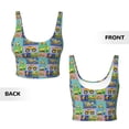 thumbnail image 6 of Sports Bra For Women, Construction Machinery Sports Bras For Women High Support, Workout Tank Tops Woman With Removable Cups, 6 of 8