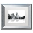 thumbnail image 2 of Trademark Fine Art "Boise Idaho Skyline BG-1" Canvas Art by Marlene Watson, White Matte, Silver Frame, 2 of 4