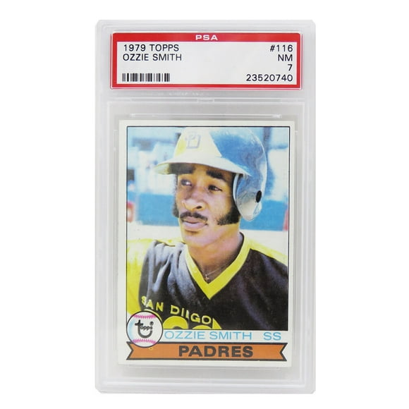 Ozzie Smith (San Diego Padres) 1979 Topps Baseball RC Rookie Card #116 - PSA 7 NM (A)