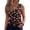 Gold, variant on Halloween Workout Tank Tops for Women Sleeveless V Neck Halloween Top with Ghost Print for Fall Casual Black L