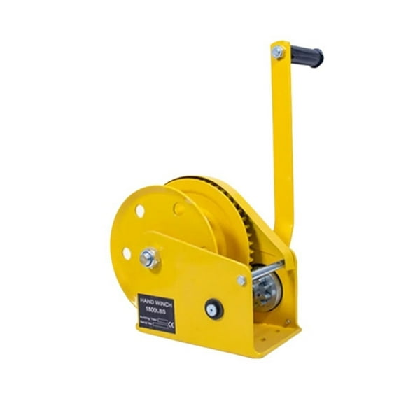 1800 Pounds 20m Wirerope Hand Operated Winch, Small Portable Winch Manual Traction Hoist Winch Crane Bidirectional Self-locking ,Easy to Setup