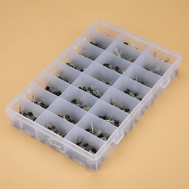Kit de transistores de silicio Bling Bling 840 piezas surtido de transistores NPN PNP