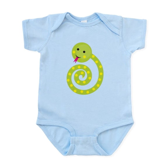 CafePress - Green Snake Infant Bodysuit - Baby Light Bodysuit, Size Newborn - 24 Months