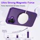 thumbnail image 2 of Funda Casehas para iPhone 17 de 6.3" con Soporte Magnético MagSafe Morado, 2 of 8