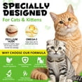 thumbnail image 3 of Oimmal Cat Hairball Remedy Treats, Crunchy & Creamy Chews, Cat Furball Treatment with Psyllium Husk, Supports Skin & Coat, Digestion Heath, Chicken Flavor (30-Day Supply) 100g, 3 of 11