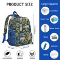 thumbnail image 6 of French Bulldog Sunflowers Floral Backpack Backpack for School,Cute School Bag,Schoolbag with Adjustable Shoulder Straps & Padded Back,13.8"x11.4"x6", 6 of 6